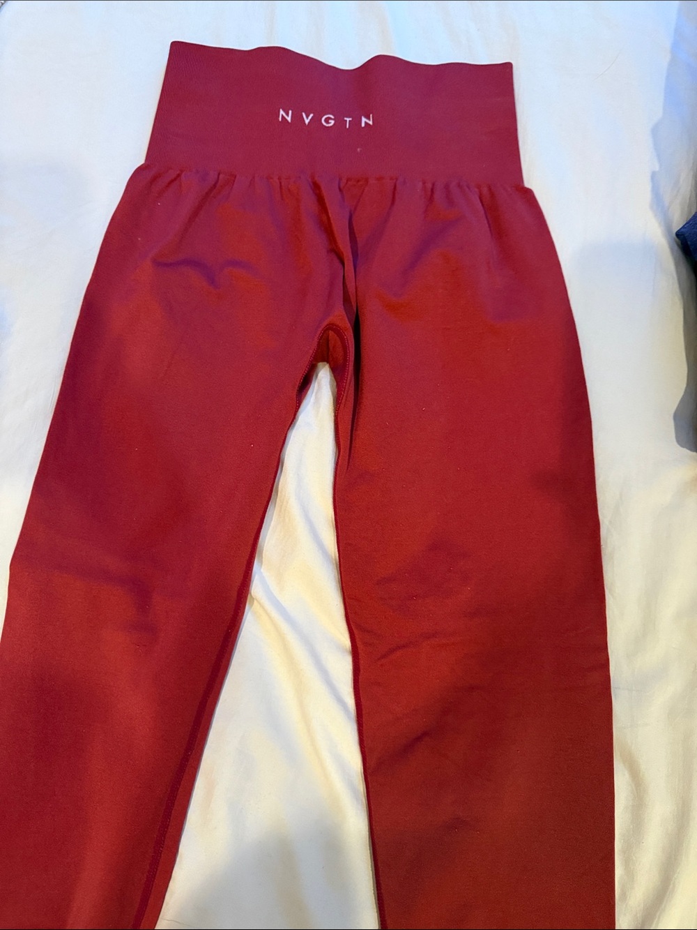 NVGTN High-Waist Burgundy-Red Leggings